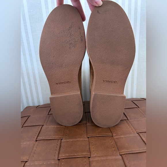 Vince Kegan Chestnut Brown Suede Water Repellent Chelsea Boots Women’s Size 6 - Picture 7 of 11